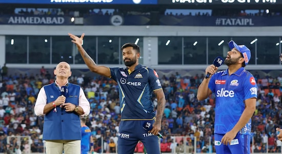Gujarat Titans captain Hardik Pandya welcomed his former team Mumbai Indians to his home ground of Narendra Modi Stadium for match 35 of IPL 2023. Mumbai Indians captain Rohit Sharma won the toss and elected to field first. 