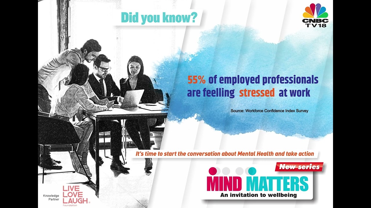  55% of employed professionals feel stressed at work
